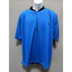 CANARI San Diego Cycling Jersey Bicycle Bike SHIRT Blue Zip XXL Usa Made Pockets